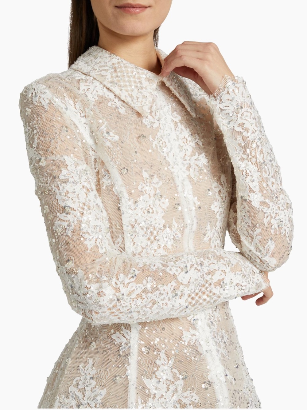 Bronx Banco Adelaide Lace Appliqué Minidress - Picture 6 of 8